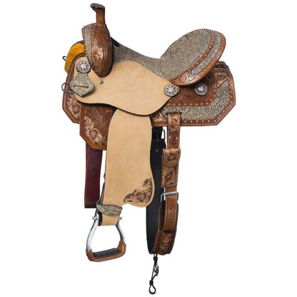 Silver Royal Jameson Barrel Saddle