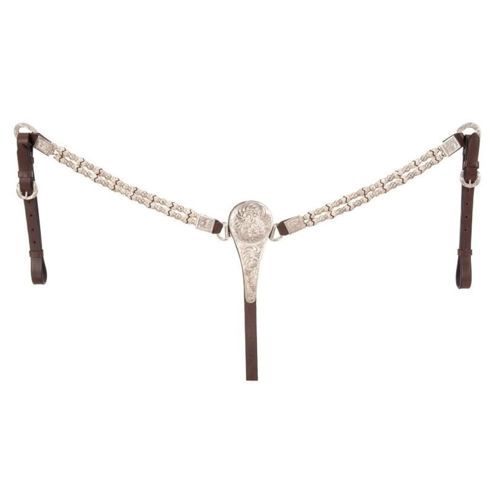 Royal King Rawhide/Ferruled Show Breast Collar