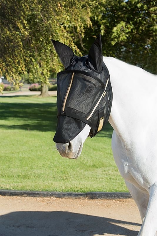 Noble Equestrian Guardsman Fly Mask with Ears