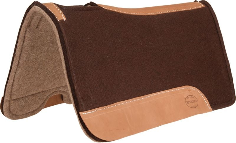 Mustang Chocolate Felt and Wool Saddle Pad