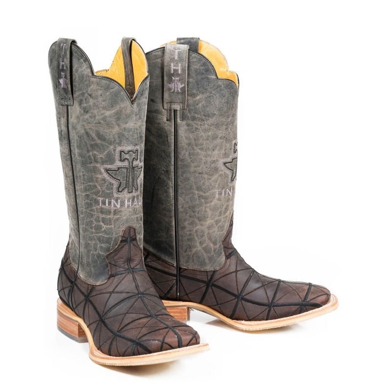 Tin Haul Mens Derrick Square Toe Boots