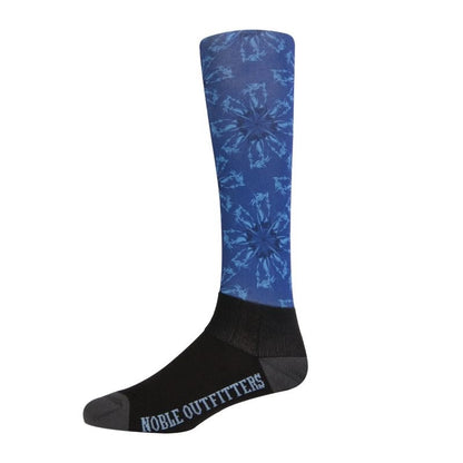 Over The Calf Printed Merino Wool Peddies