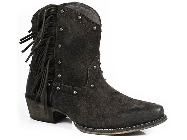 Roper Ladies Sassy Snip Toe Brown Shorty Boot