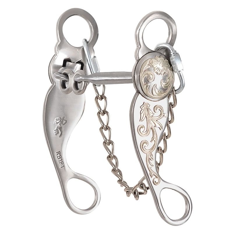 Les Vogt Roper Dogbone Snaffle with Swivel Cheeks Bit