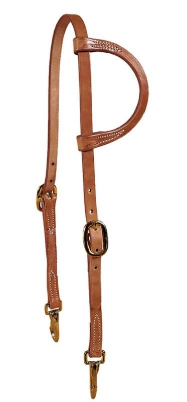 Tory Harness One Ear Headstall with Snap Ends