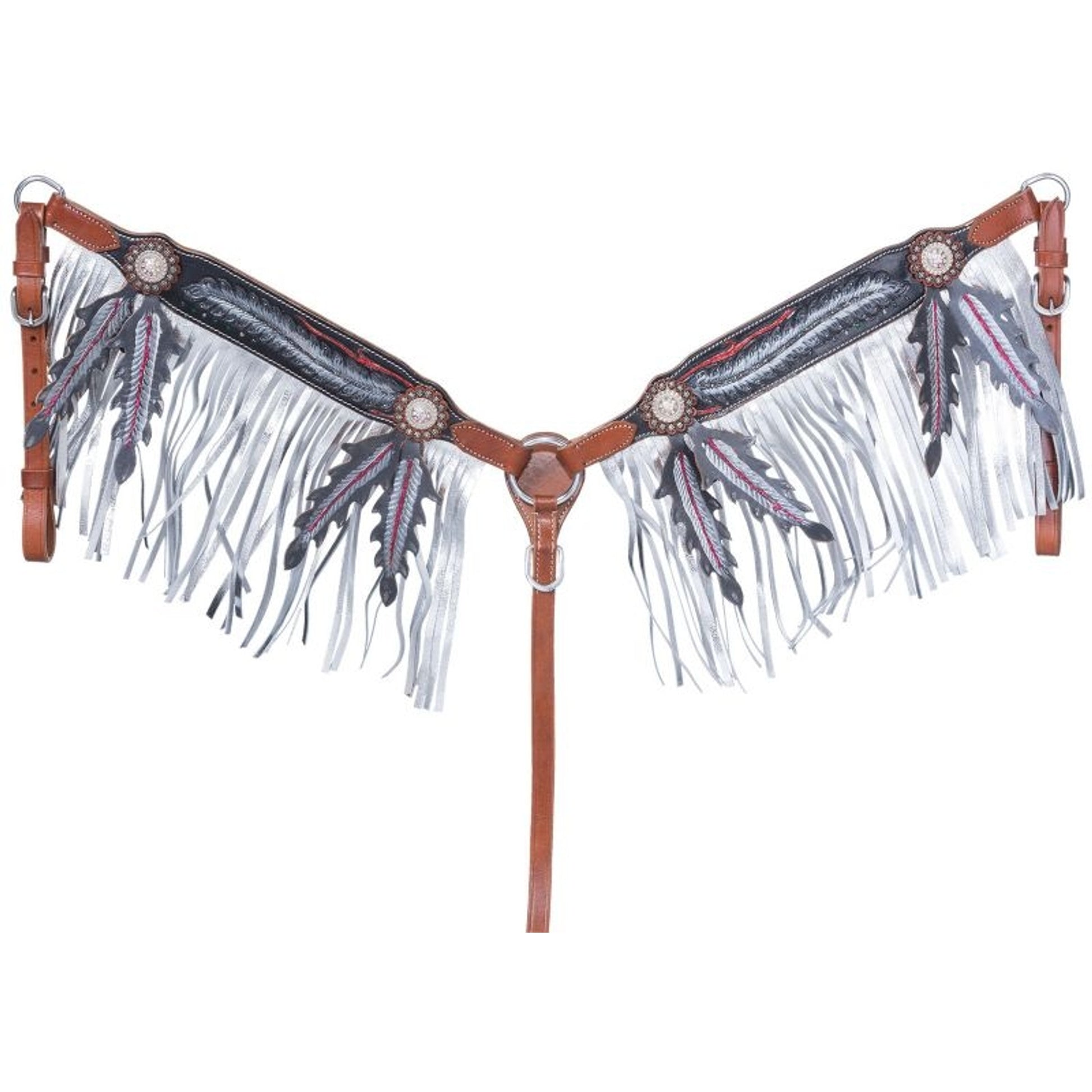 Tough1 Zane Breast Collar with Fringe