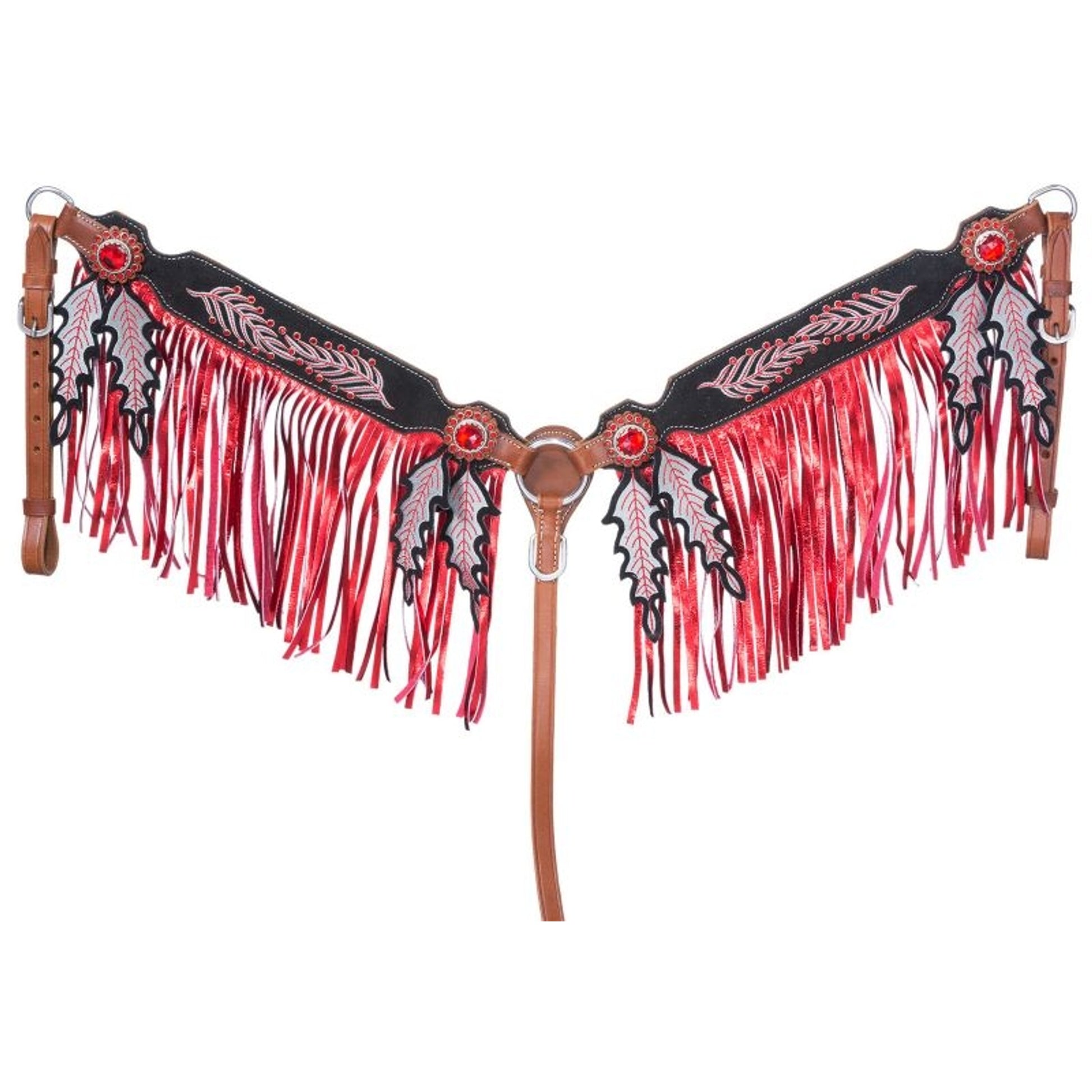 Tough1 Lucy Breast Collar with Fringe