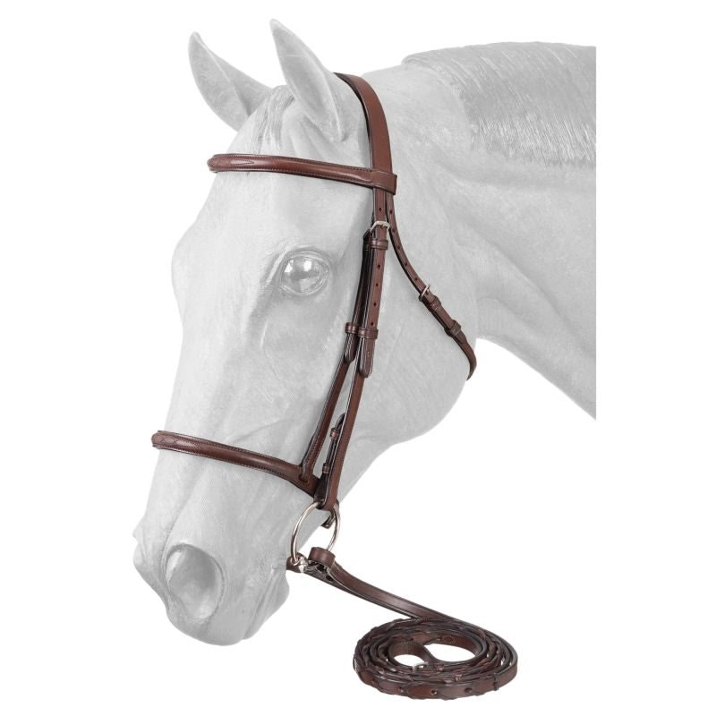 Premium Leather Raised Snaffle Bridle Fancy