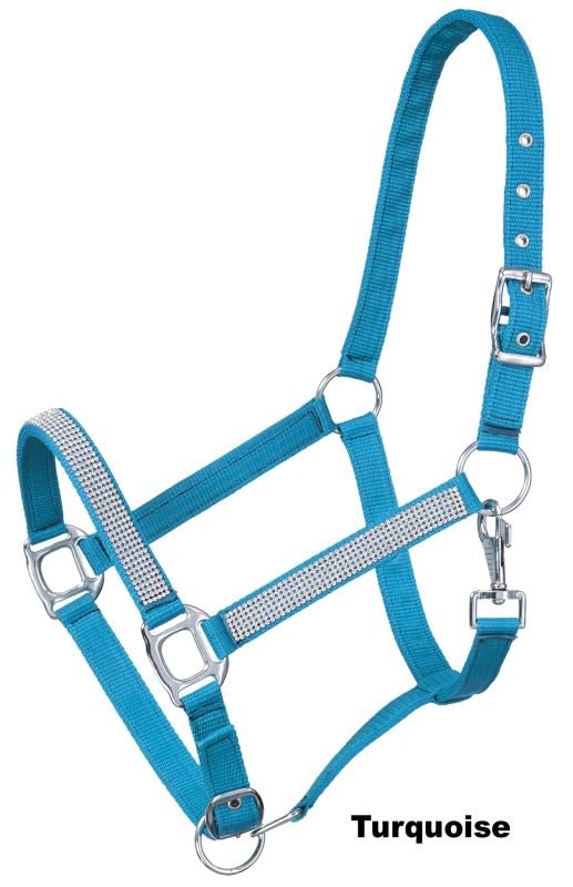 Tough1 Mini Adj Nylon Halter with Crystals