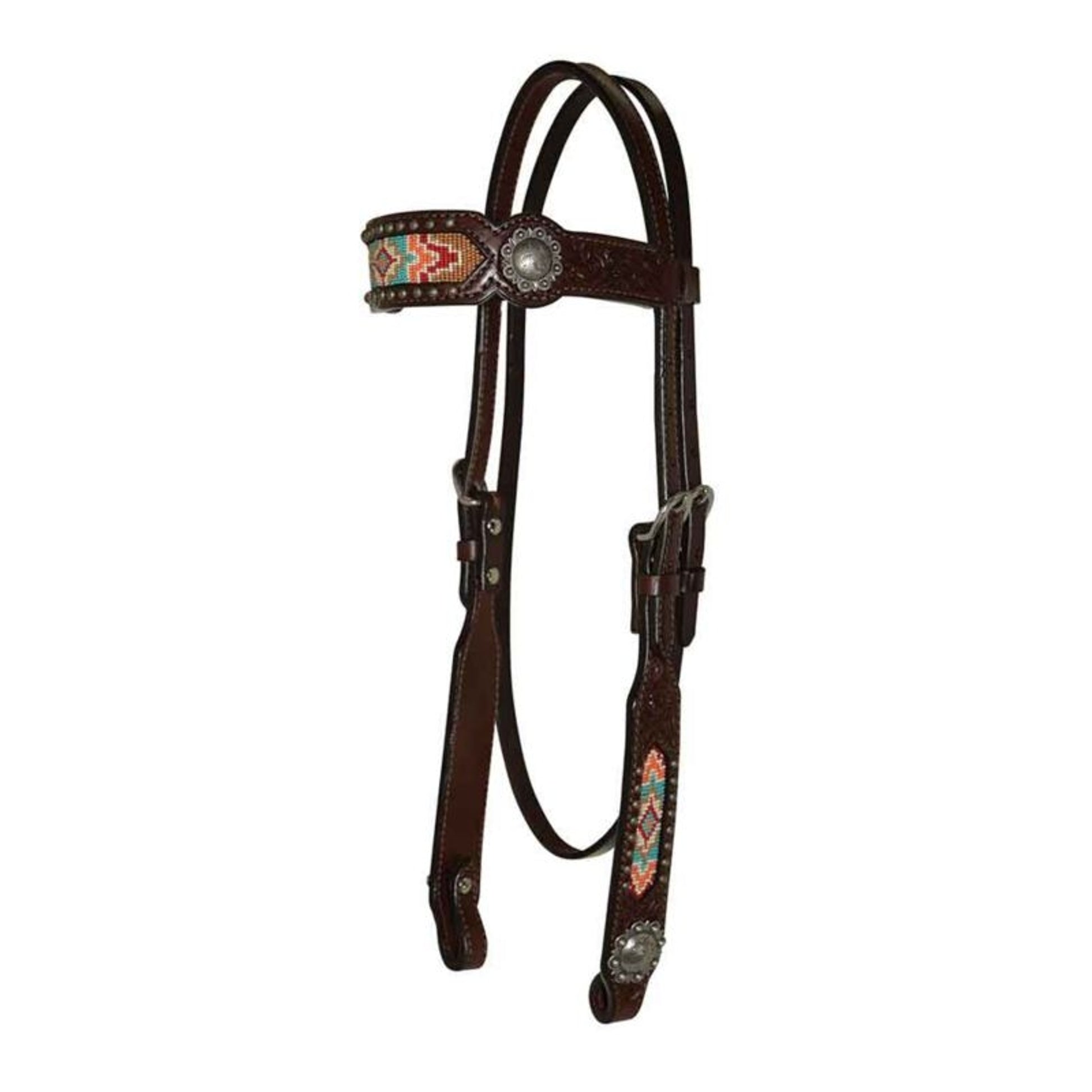 Circle Y Beaded Inlay 5/8in Browband Headstall