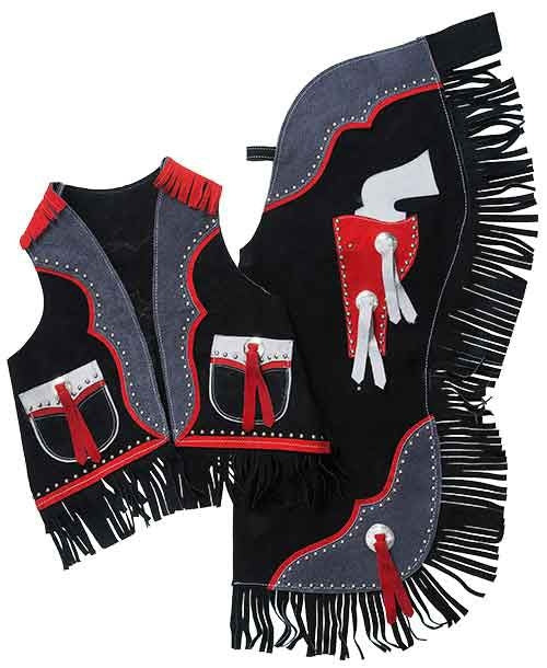 Tough1 Premium Youth Chap/Vest Set Gun– StateLineTack