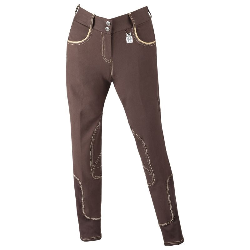 Huntley Ladies Brown Knee Patch Riding Pant
