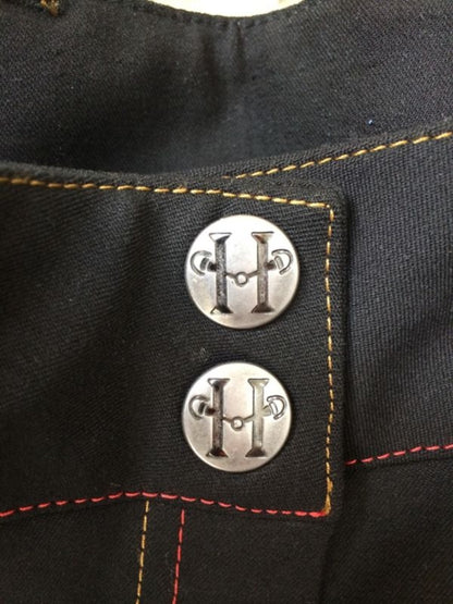 Huntley Ladies Black Knee Patch Riding Pant