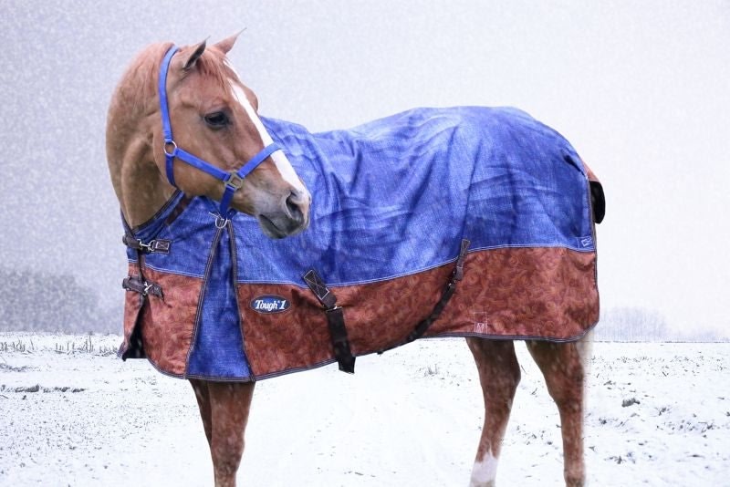 Tough1 1200D Poly Snuggit Turnout Blanket Denim