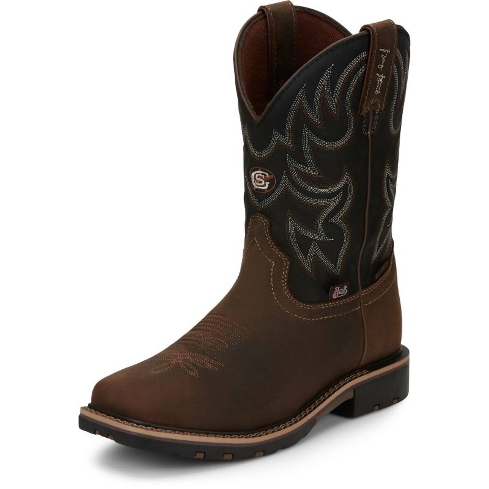 Justin Mens George Strait Fireman Sq Boots– StateLineTack