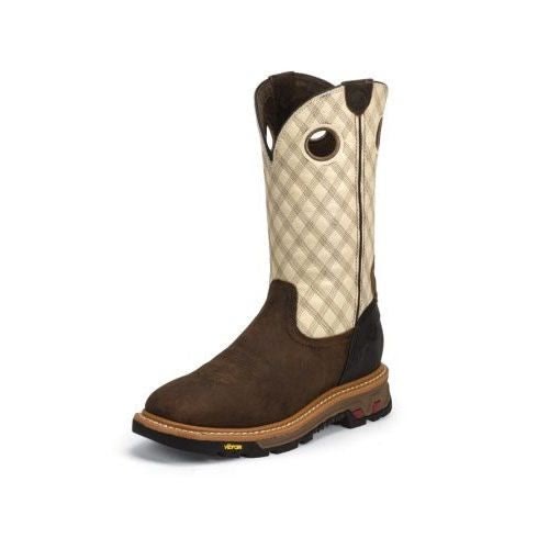 Justin Mens Commander-X5 Two Tone Work Boot