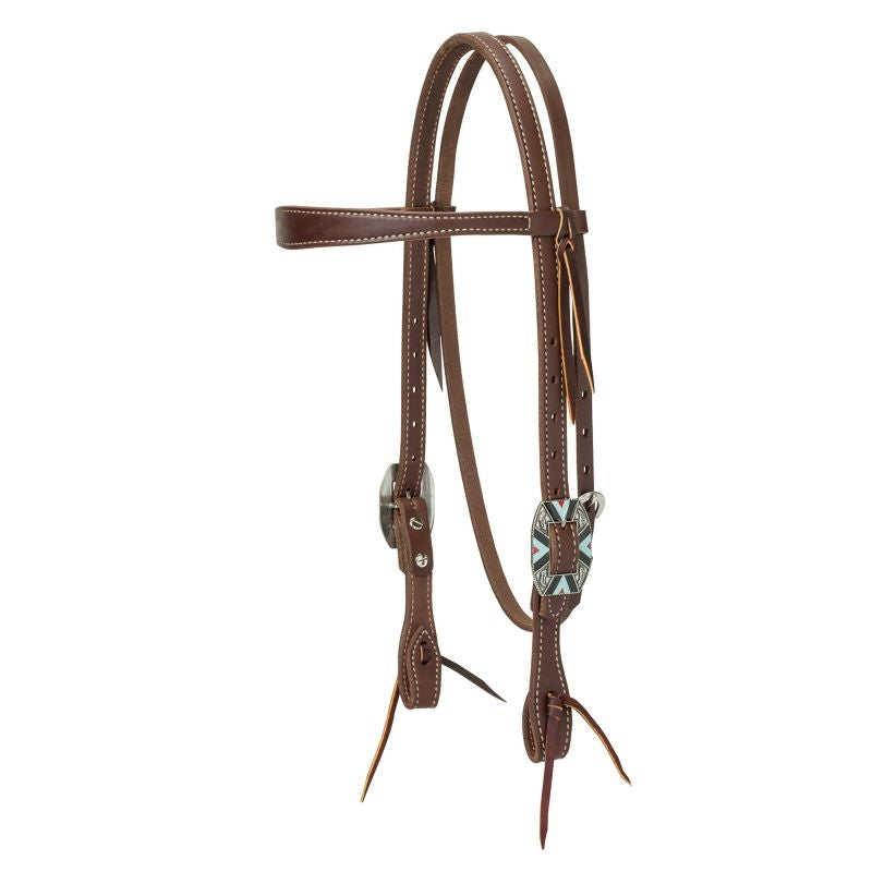 Weaver Working Slim Browband Headstall Rope Edge