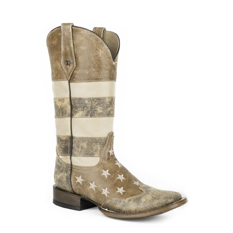 Roper Ladies Vintage Americana Sq Toe Boots