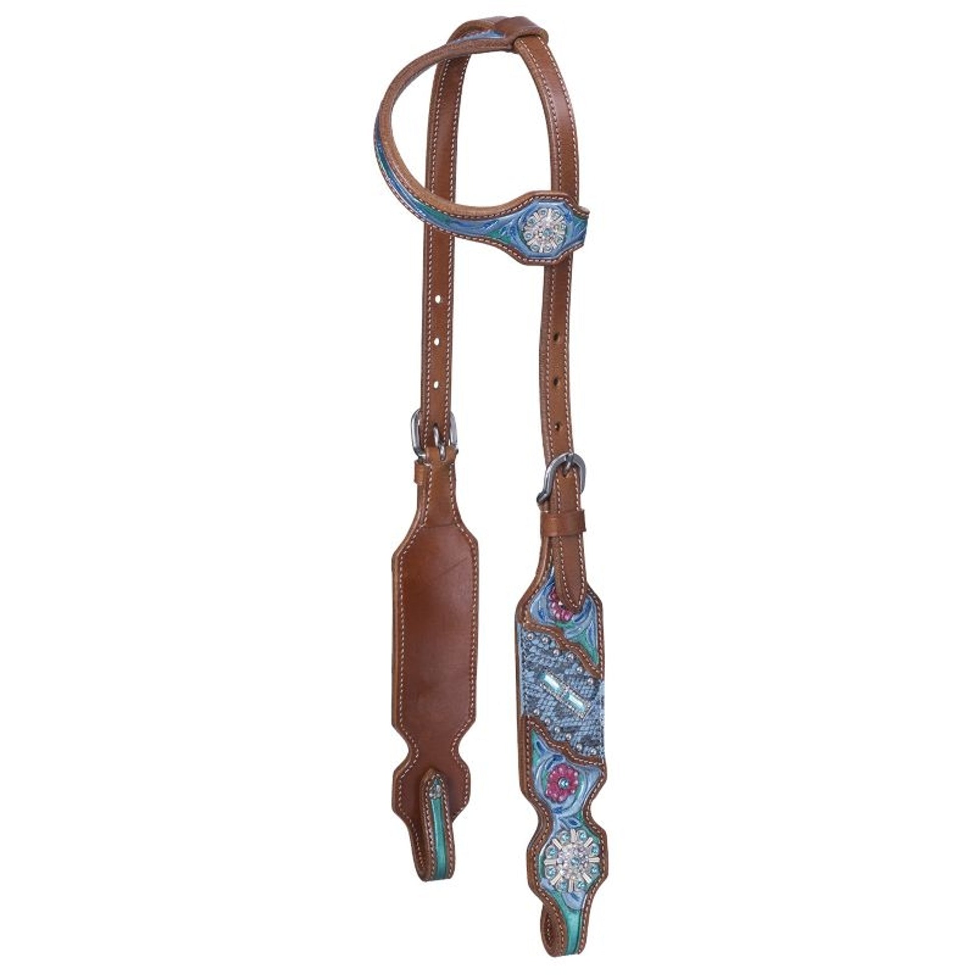 Silver Royal Macaelah Single Ear Headstall