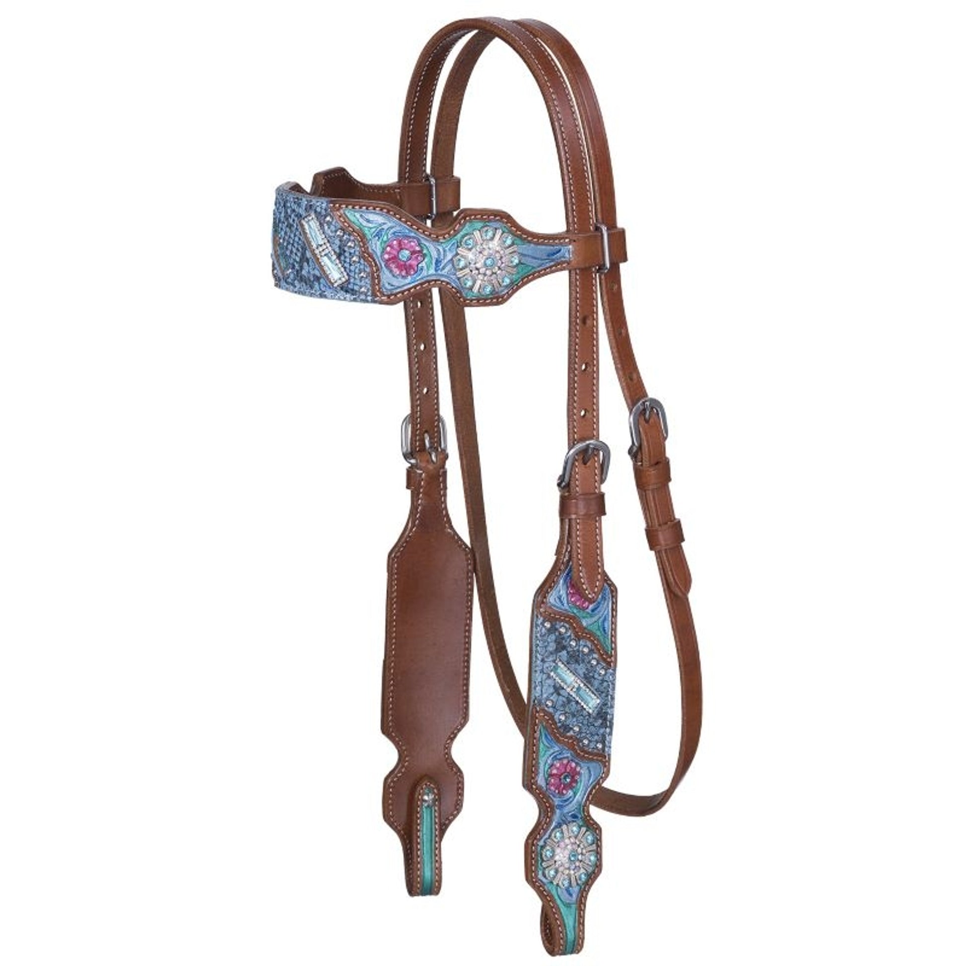 Silver Royal Macaelah Browband Headstall