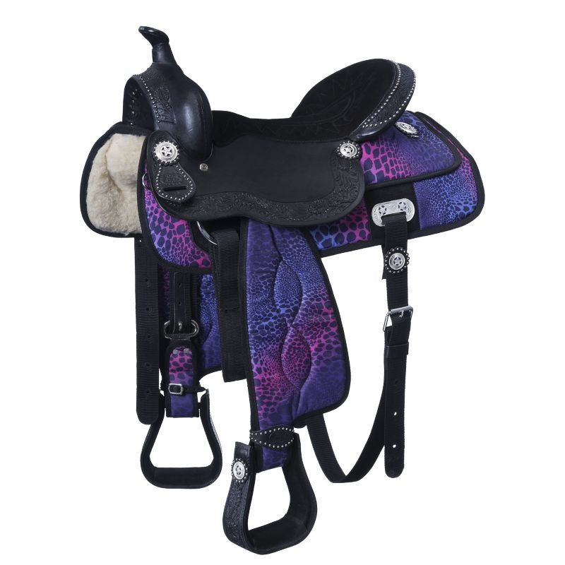 Tough1 Eclipse Fun Print Trail Saddle