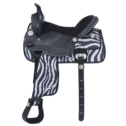 Tough1 Eclipse Fun Zebra Trail Saddle