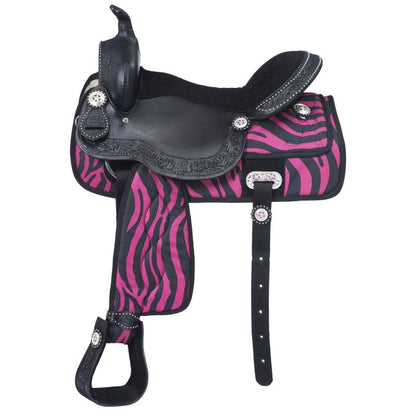 Tough1 Eclipse Fun Zebra Trail Saddle
