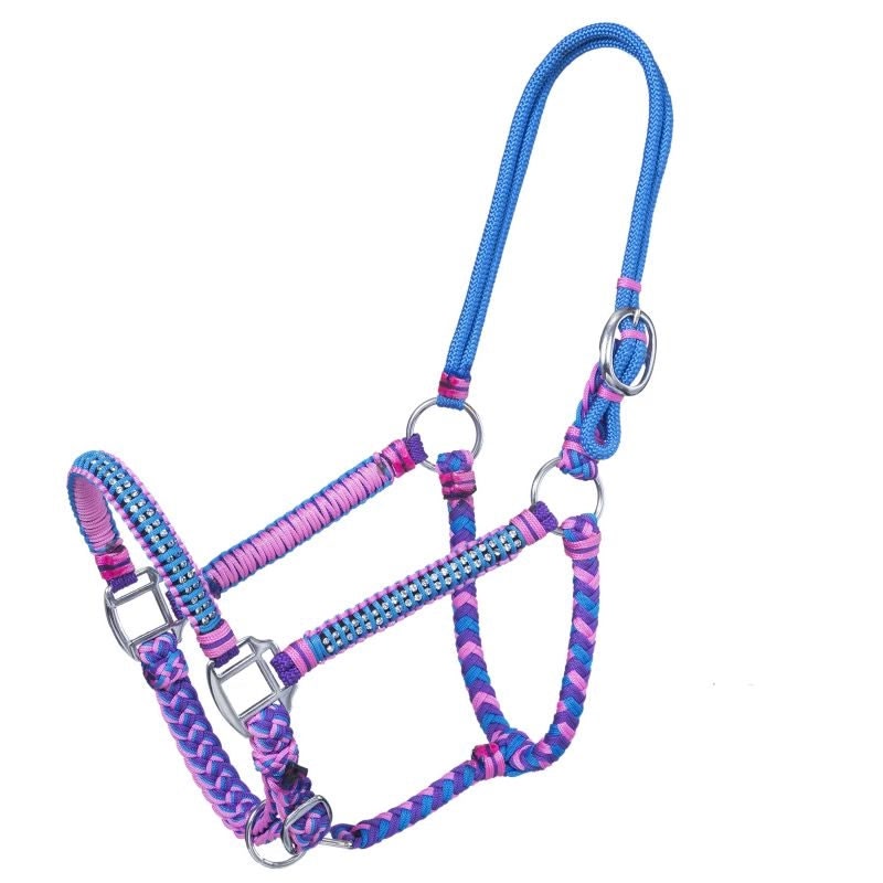 Tough1 Mini Braided Halter with Crystals