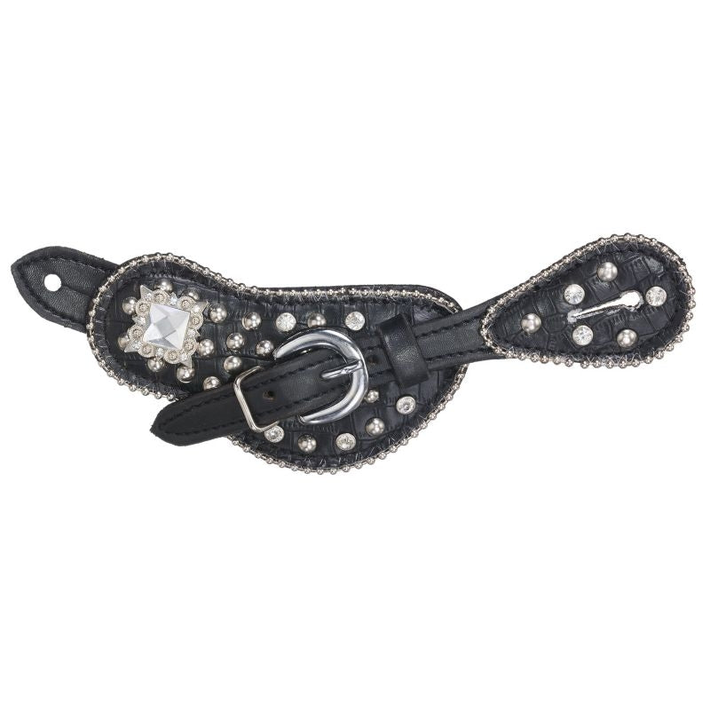 Tough1 Eclipse Starlight Sq Crystal Spur Straps