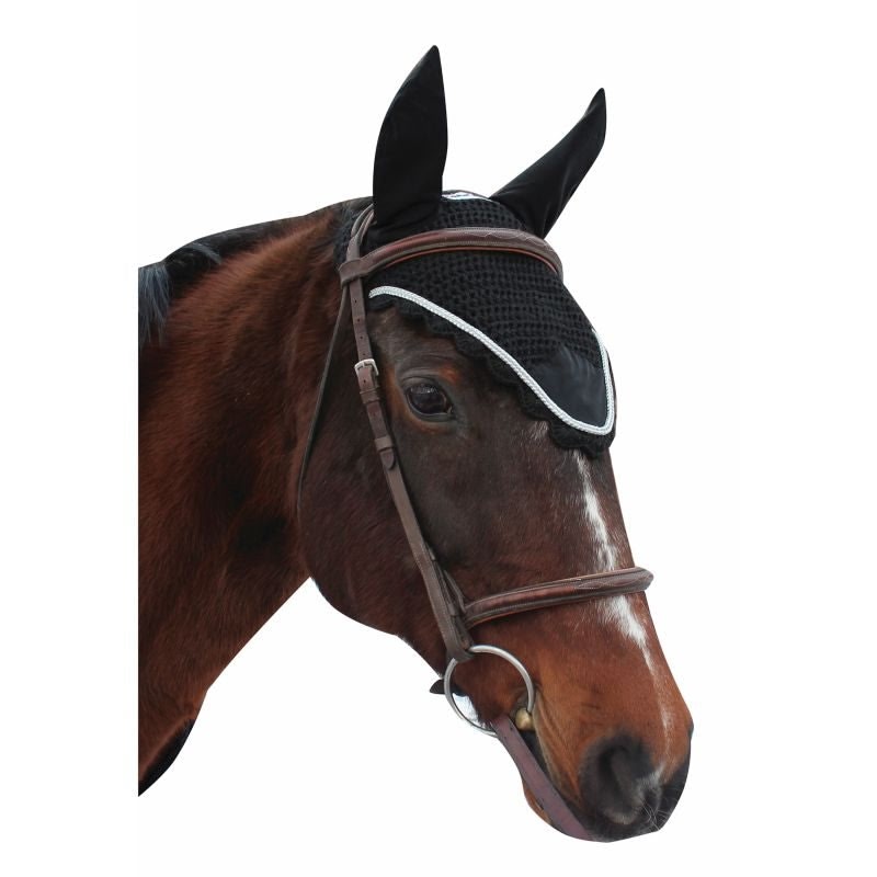 Equine Couture Fly Bonnet with Silver Rope
