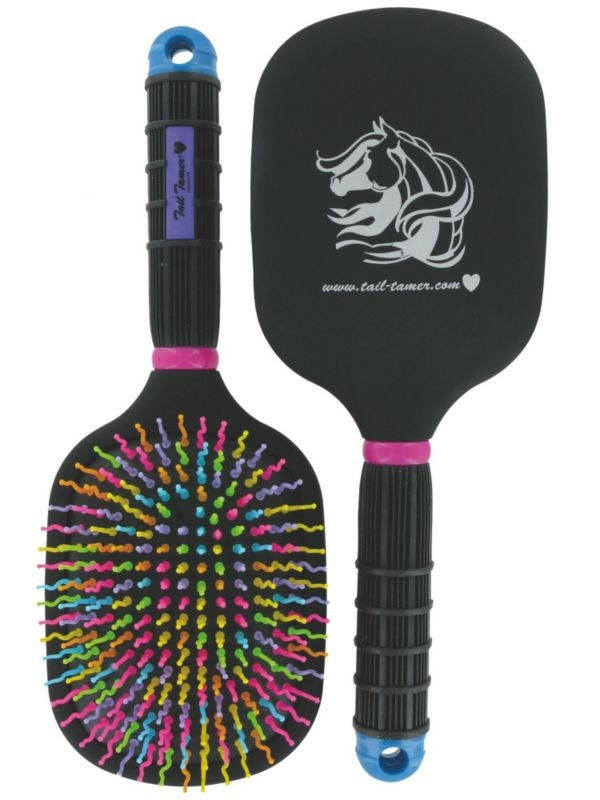 Rainbow Paddle Brush