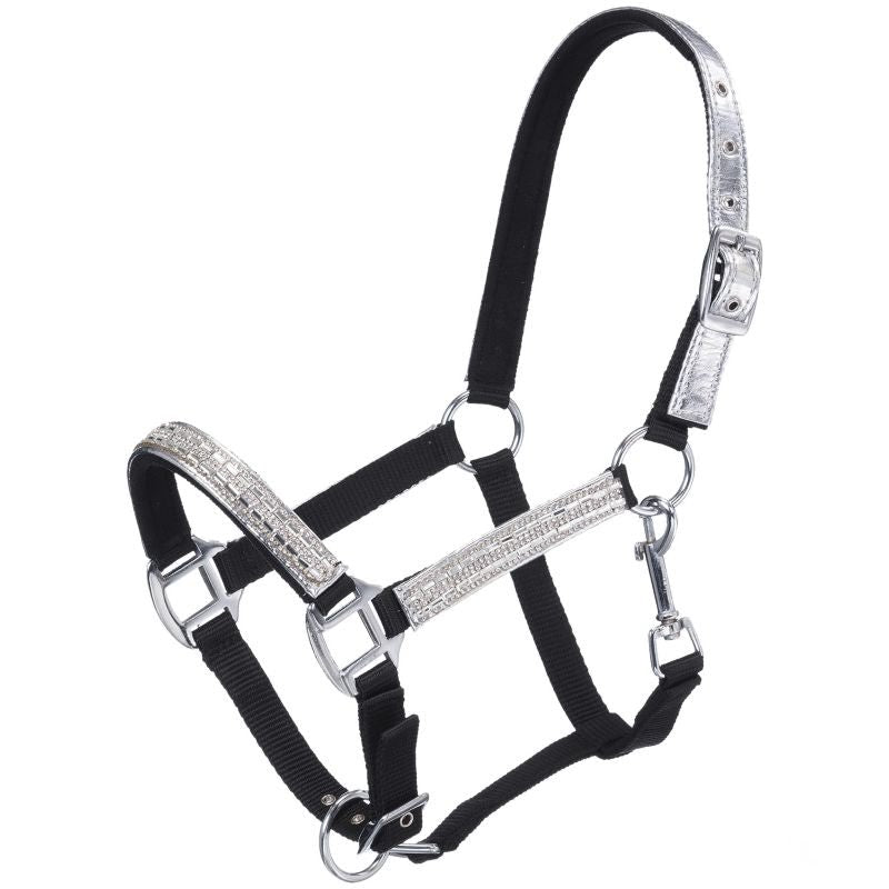 Tough1 Mini Adj Nylon Halter with Foil/Crystal