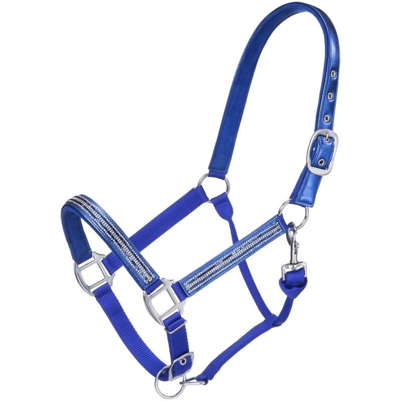 Tough1 Adj Nylon Halter with Foil/Crystal Overlay