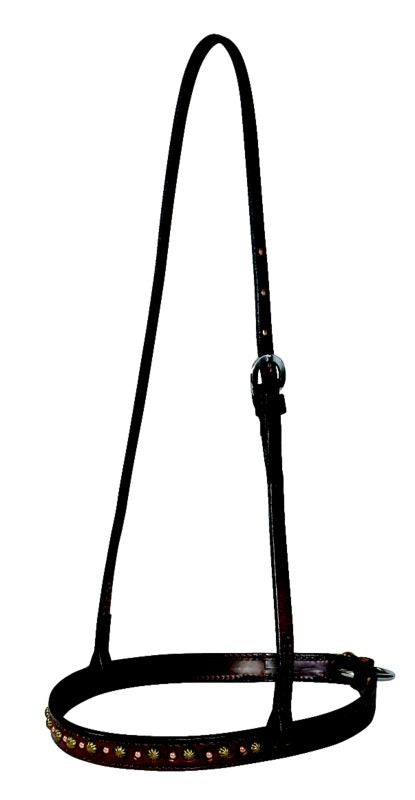 Reinsman Chocolate Antique Flower/Dots Noseband