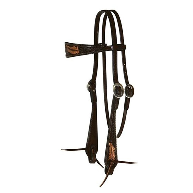 Reinsman Sharon Camarillo Feathers Brow Headstall