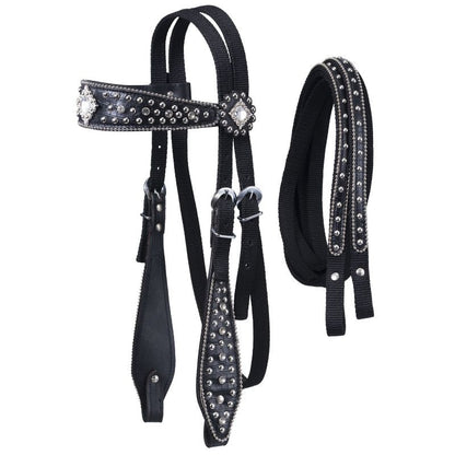 Eclipse by Tough 1 Starlight Headstall with Reins