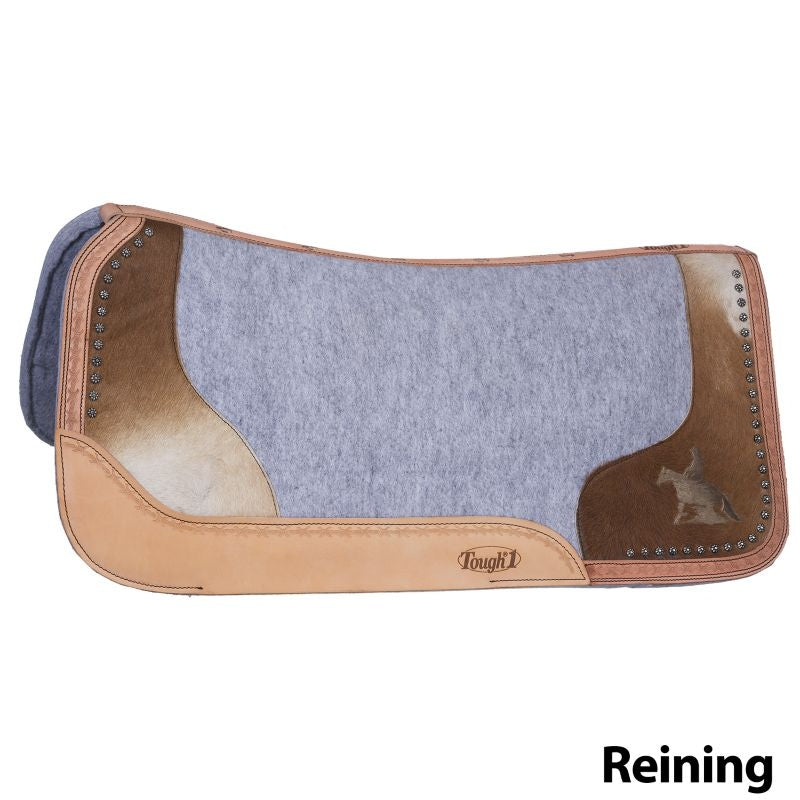 Tough1 Felt Motif with Hair-On Saddle Pad