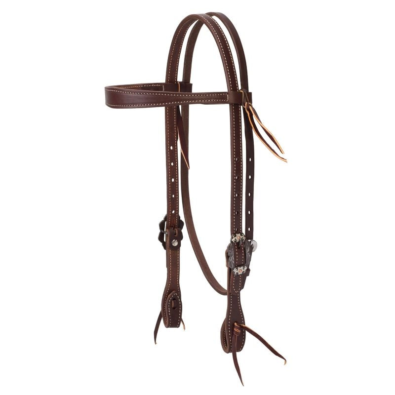 Weaver Working Tack Floral Slim Browband Headstall