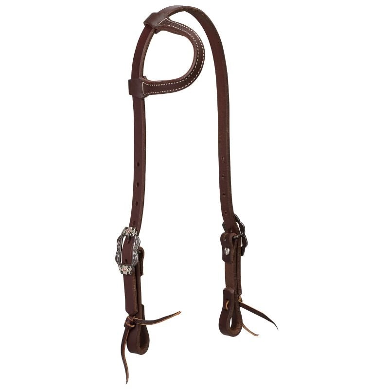Weaver Working Tack Floral Sliding Ear Headstall