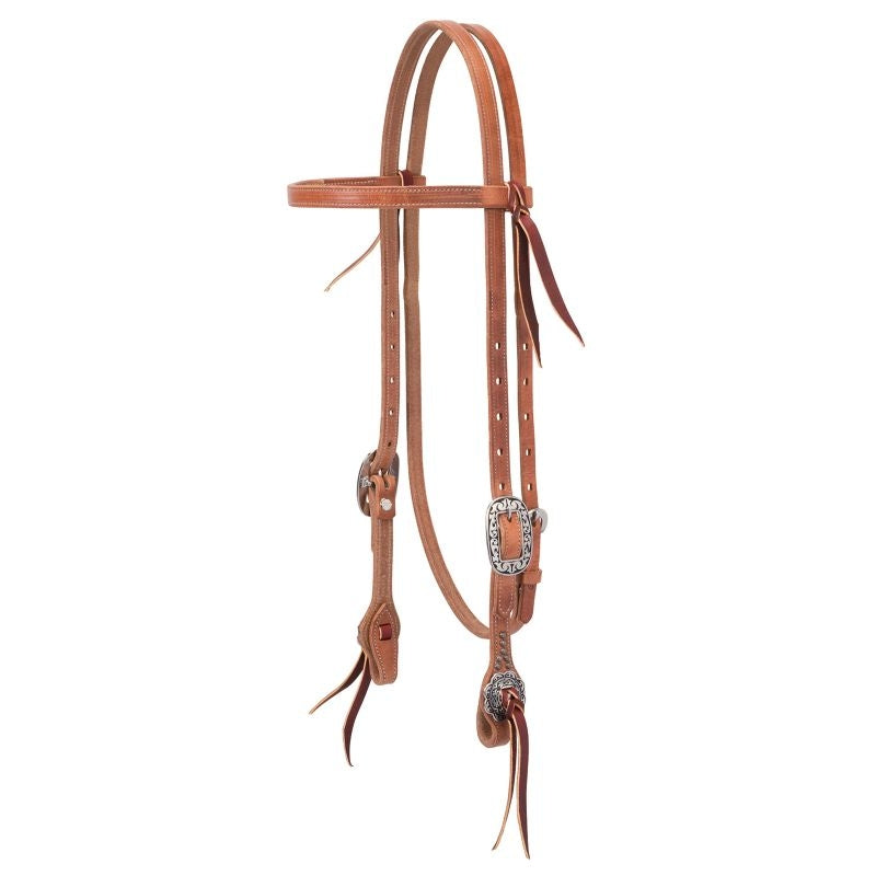 Weaver JW 5/8in Buttered Browband Headstall