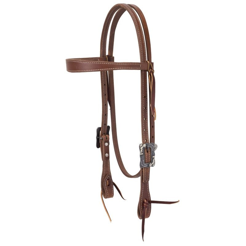 Weaver Protack 5/8in Contour Slim Brow Headstall