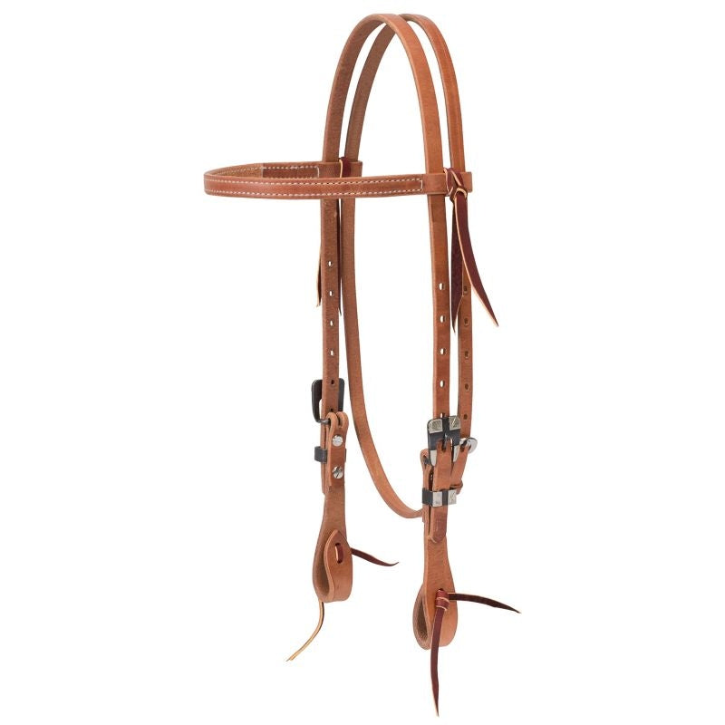 Weaver Buttered Heel 5/8in Browband Headstall