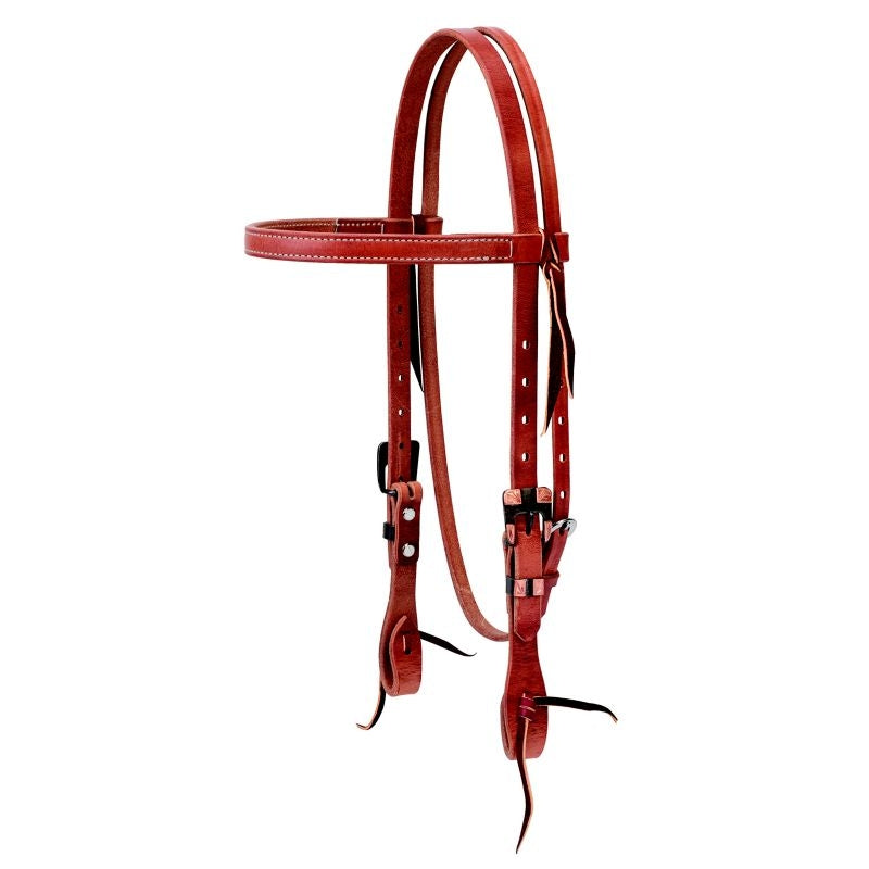 Weaver Buttered Heel 3/4in Browband Headstall