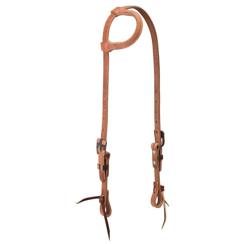 Weaver Buttered Heel 3/4in Sliding Ear Headstall