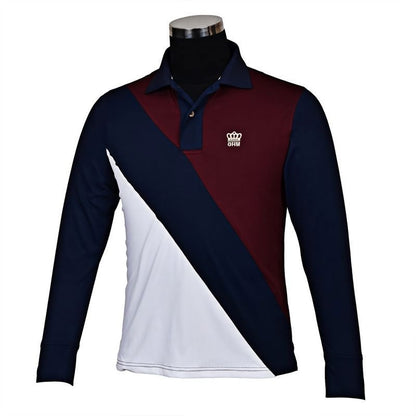 GHM Mens Pro Sport Long Sleeve Polo