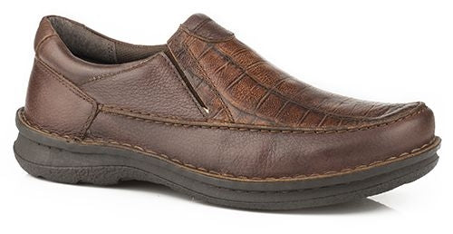 Roper Mens Paxton SlipOn Print Alligator Shoe