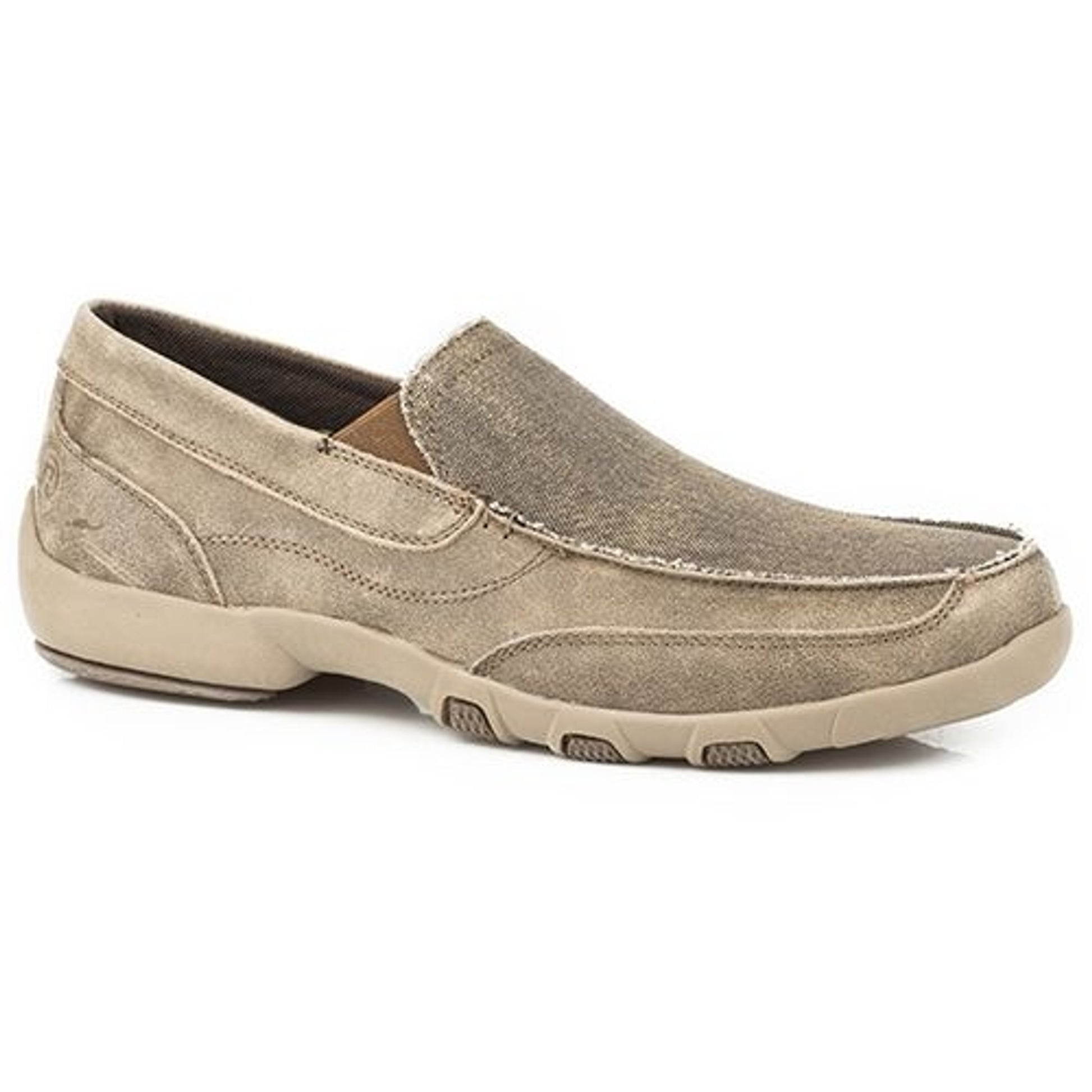 Roper Mens Charlie Tan Distressed Driving Moc