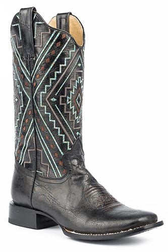 Roper Ladies Native Wide Square Toe Boots