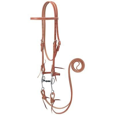 Weaver Leather Canyon Rose Snaffle Mouth Bridle