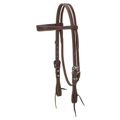 Weaver Working Tack Chevron Slim Brow Headstall
